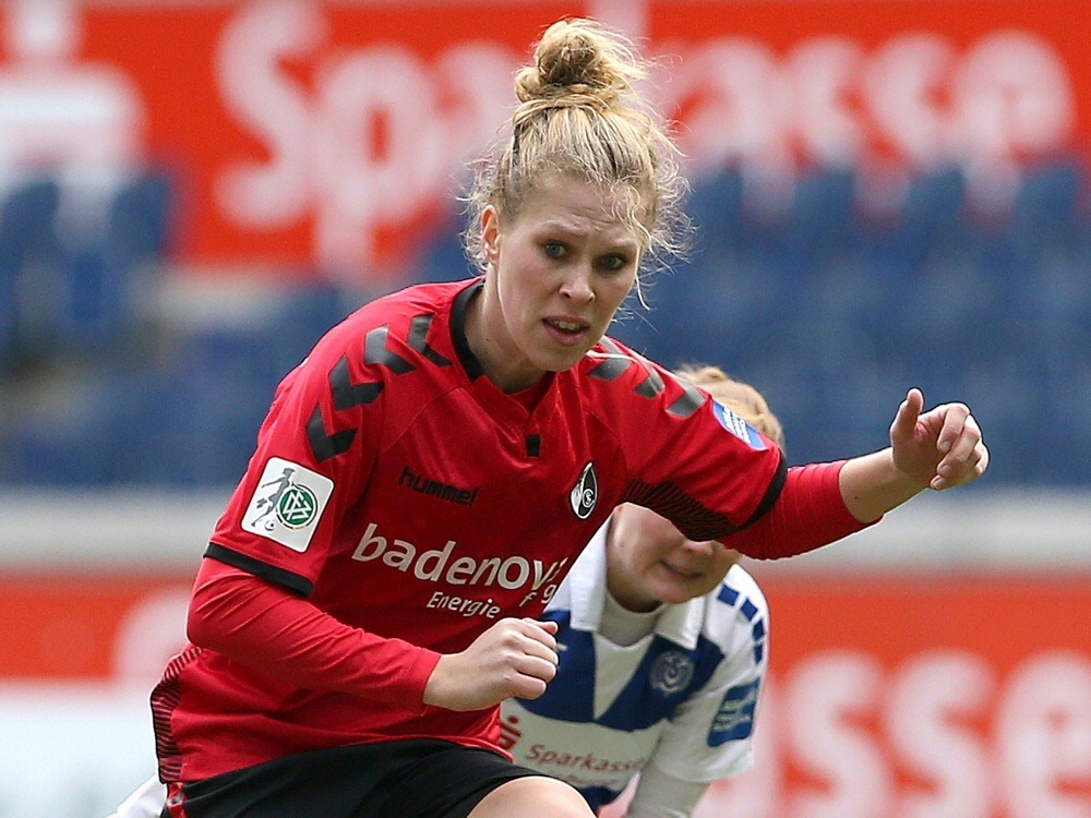 Rebecca Knaak erzielte das 3:0 für die Freiburgerinnen