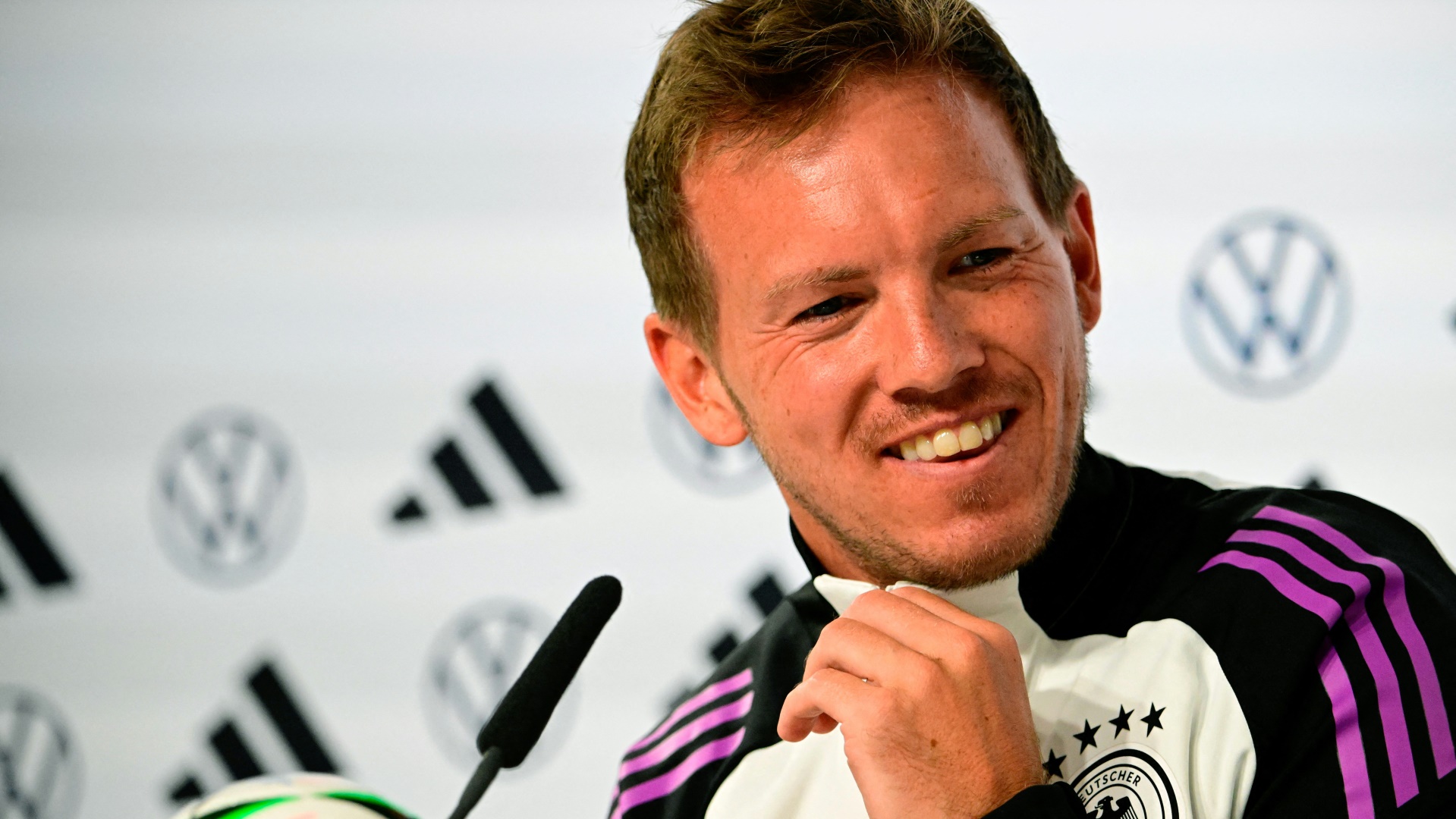Julian Nagelsmann hat eine positive Zwischenbilanz gezogen Julian Nagelsmann hat eine positive Zwischenbilanz gezogen