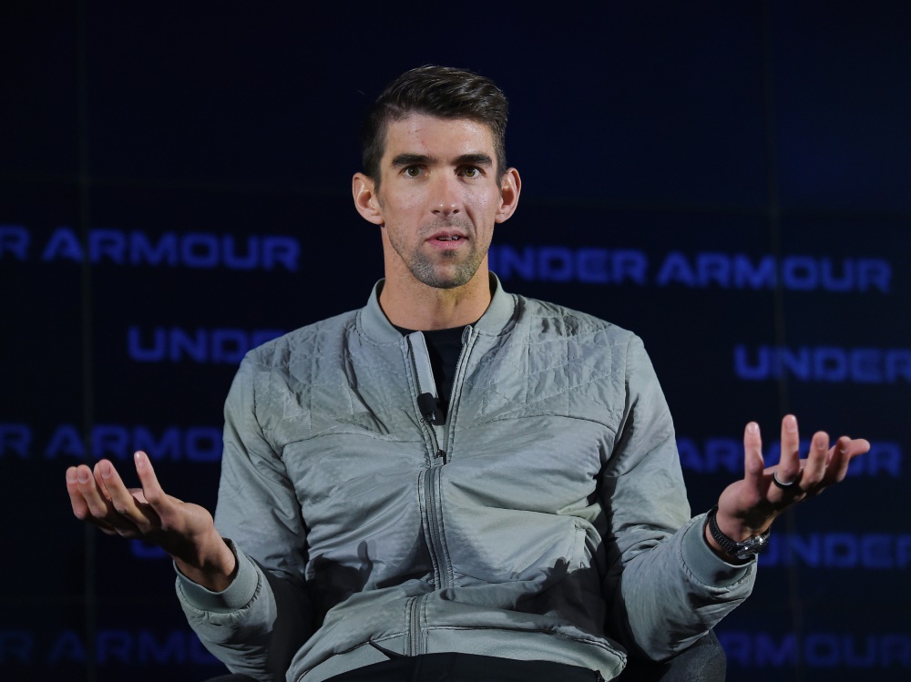 Der 23-malige Goldmedaillen-Gewinner Michael Phelps Der 23-malige Goldmedaillen-Gewinner Michael Phelps