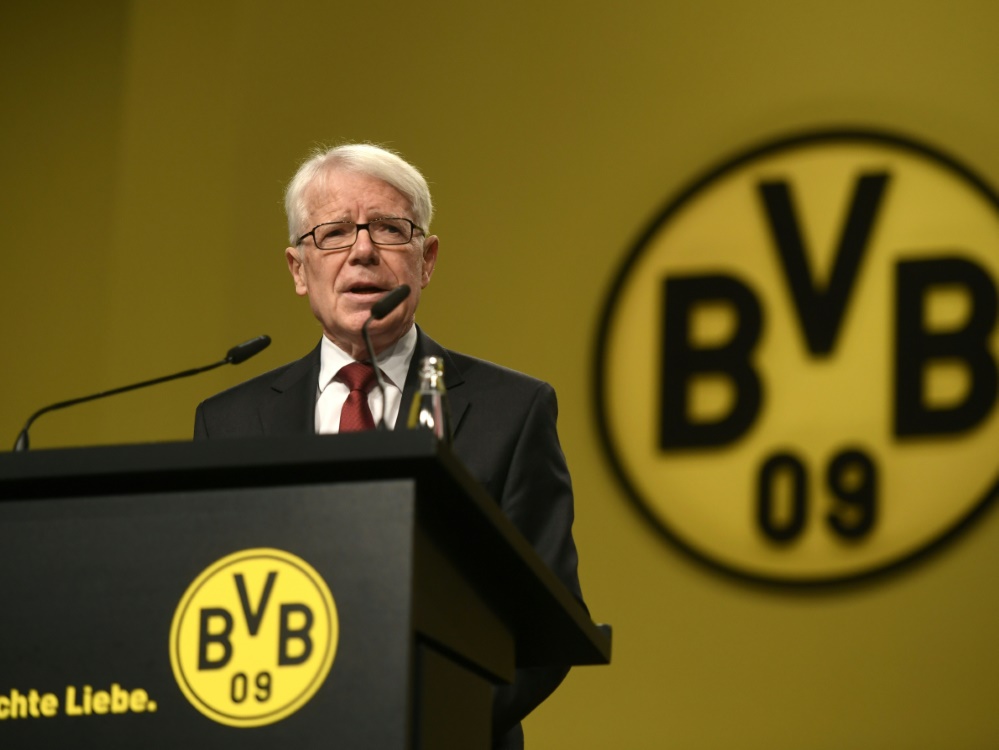 Borussia Dortmunds Präsident Reinhard Rauball Borussia Dortmunds Präsident Reinhard Rauball