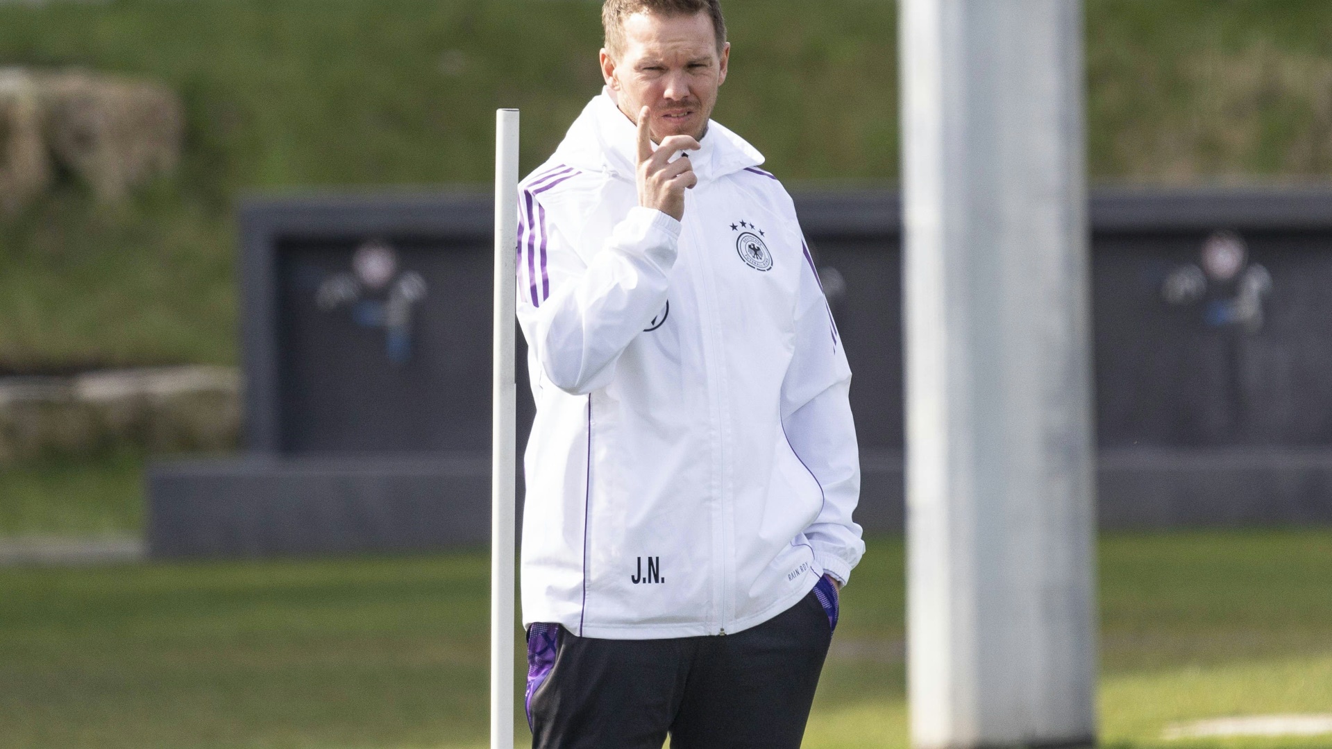 Nagelsmann beim Training am Mittwoch Nagelsmann beim Training am Mittwoch