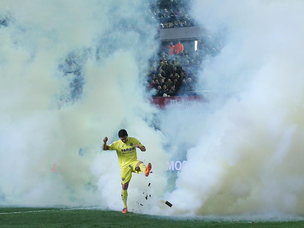 Tränengas beim Spiel zwischen Villarreal und Celta Vigo