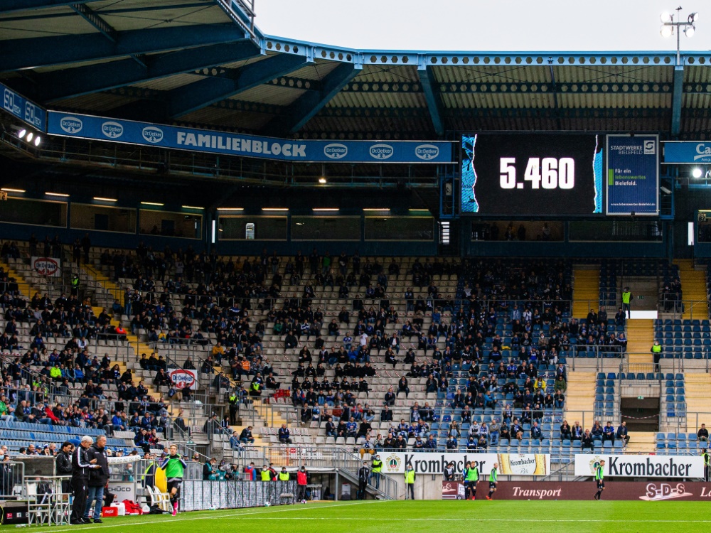 Arminia Bielefeld plant mit über 13.000 Fans zum Auftakt