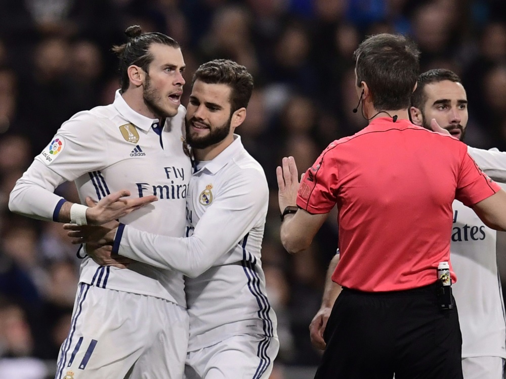 Garteh Bale (l.) hatte gegen Las Palmas die Rote Karte gesehen Garteh Bale (l.) hatte gegen Las Palmas die Rote Karte gesehen