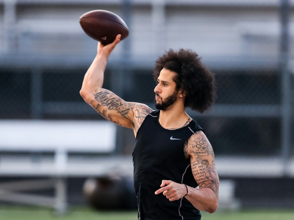 Seit Ende der Saison 2016 vereinslos: Colin Kaepernick Seit Ende der Saison 2016 vereinslos: Colin Kaepernick