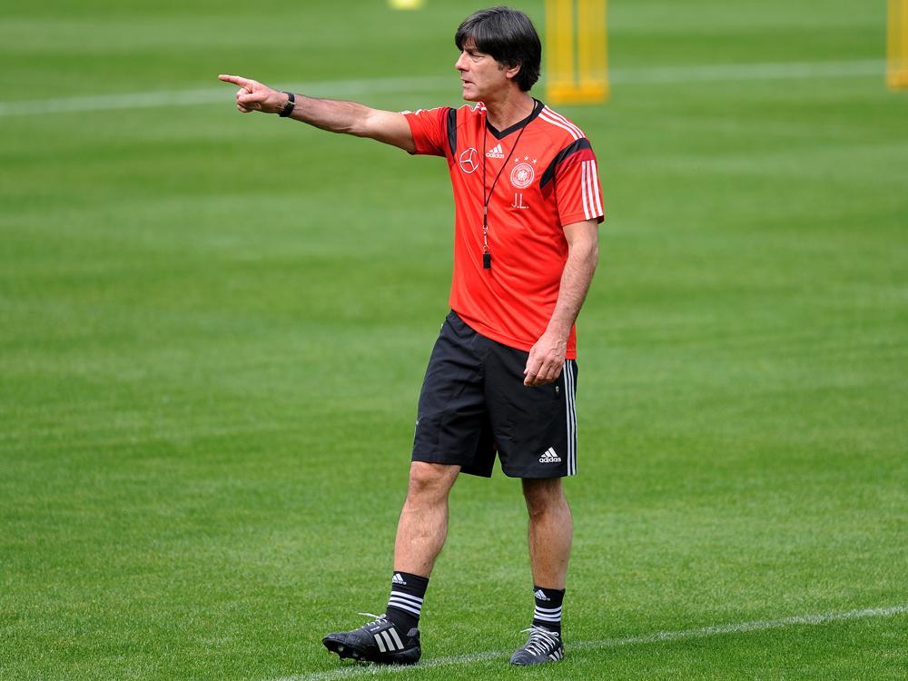 Zufrieden mit den ersten Trainingstagen: Joachim Löw Zufrieden mit den ersten Trainingstagen: Joachim Löw
