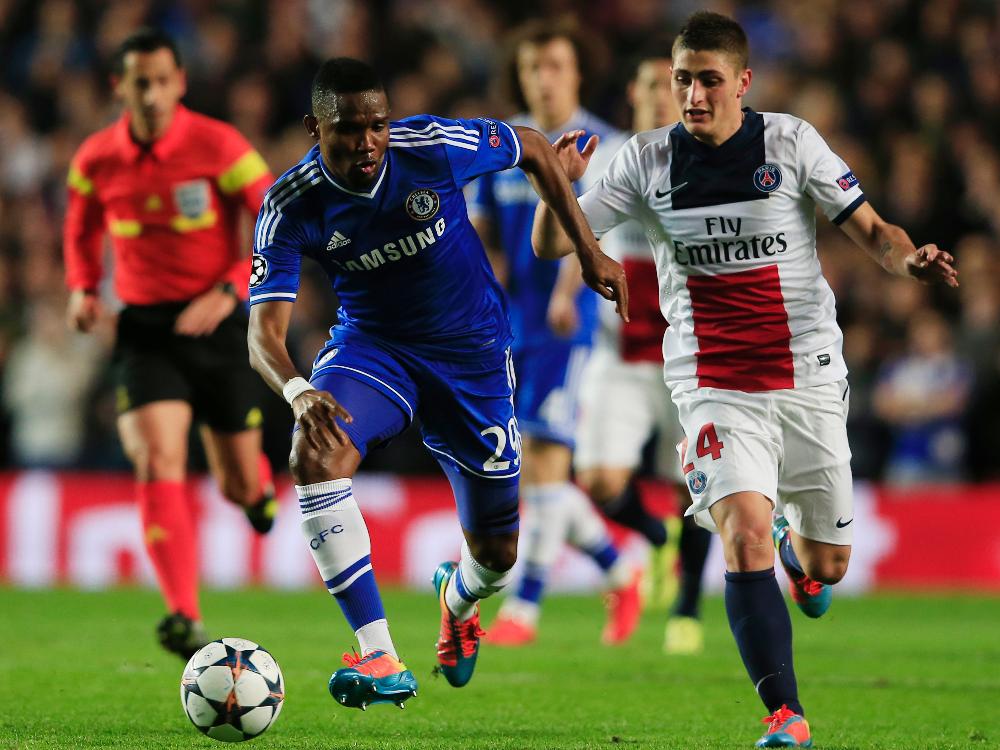 Samuel Eto'o (l.) schießt erneut Richtung Mourinho Samuel Eto'o (l.) schießt erneut Richtung Mourinho