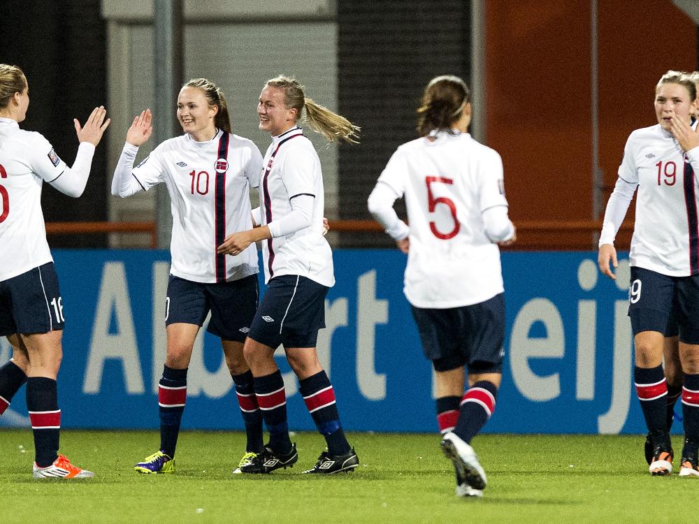 Norwegens Fußballerinnen lösen das WM-Ticket