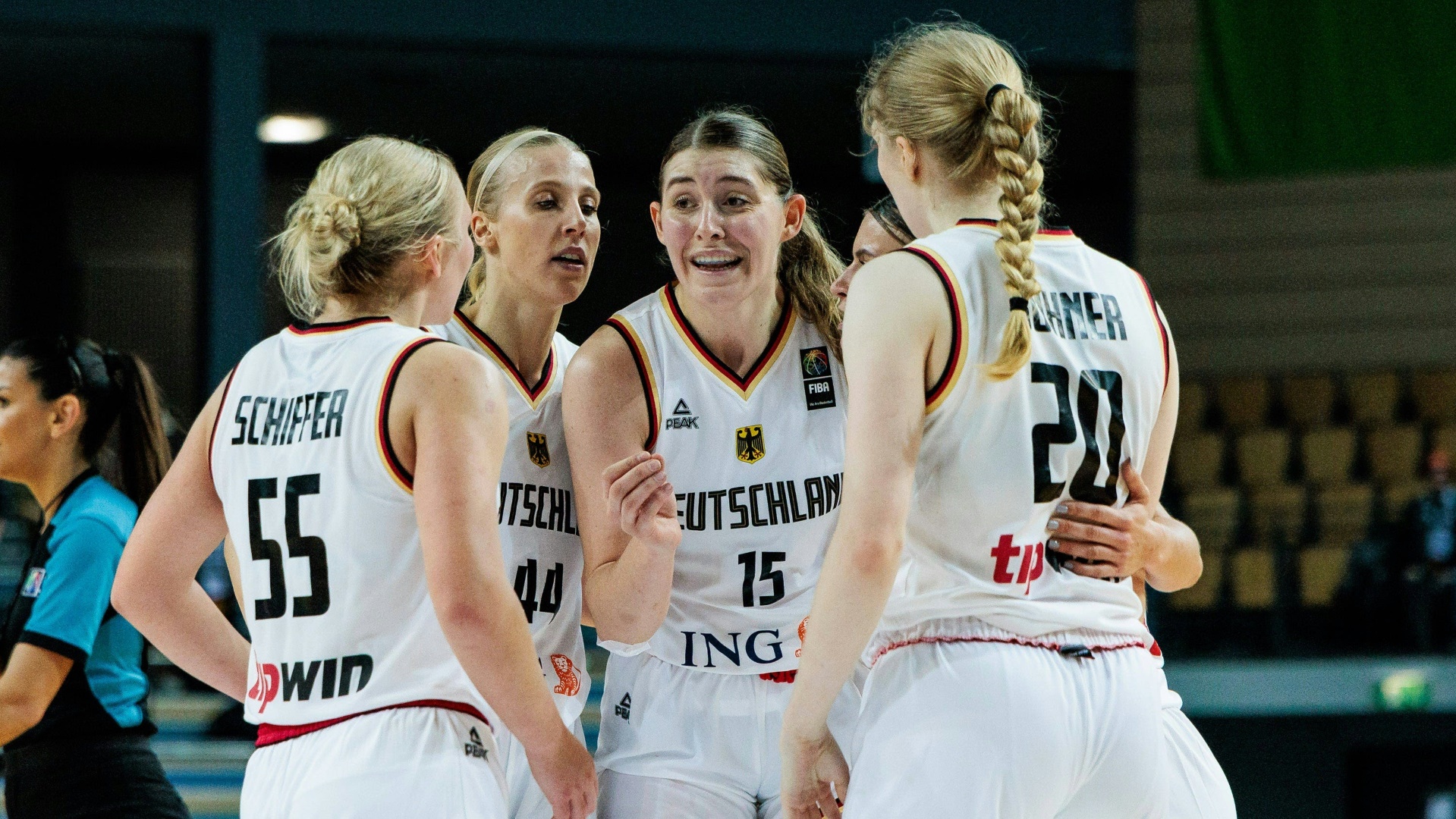 Die DBB-Frauen waren nach dem Sieg über Tschechien in der EM-Quali glücklich
