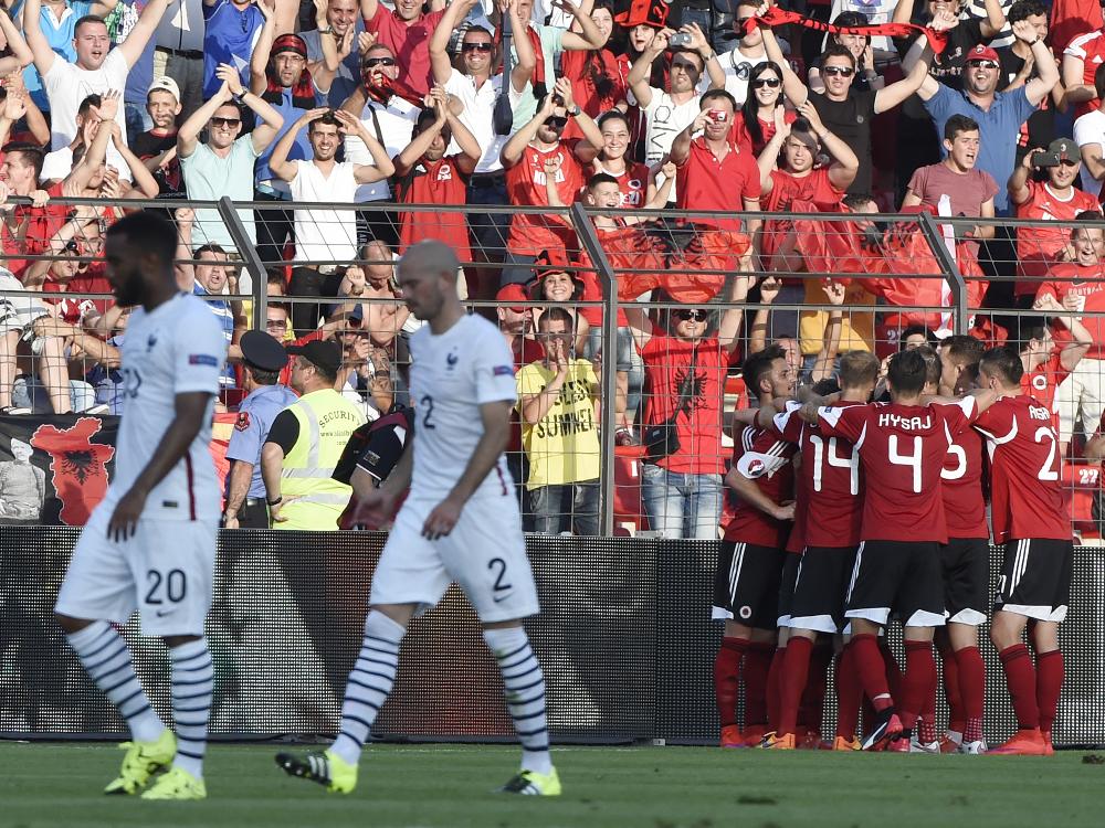 Albanien gewinnt gegen Frankreich mit 1:0