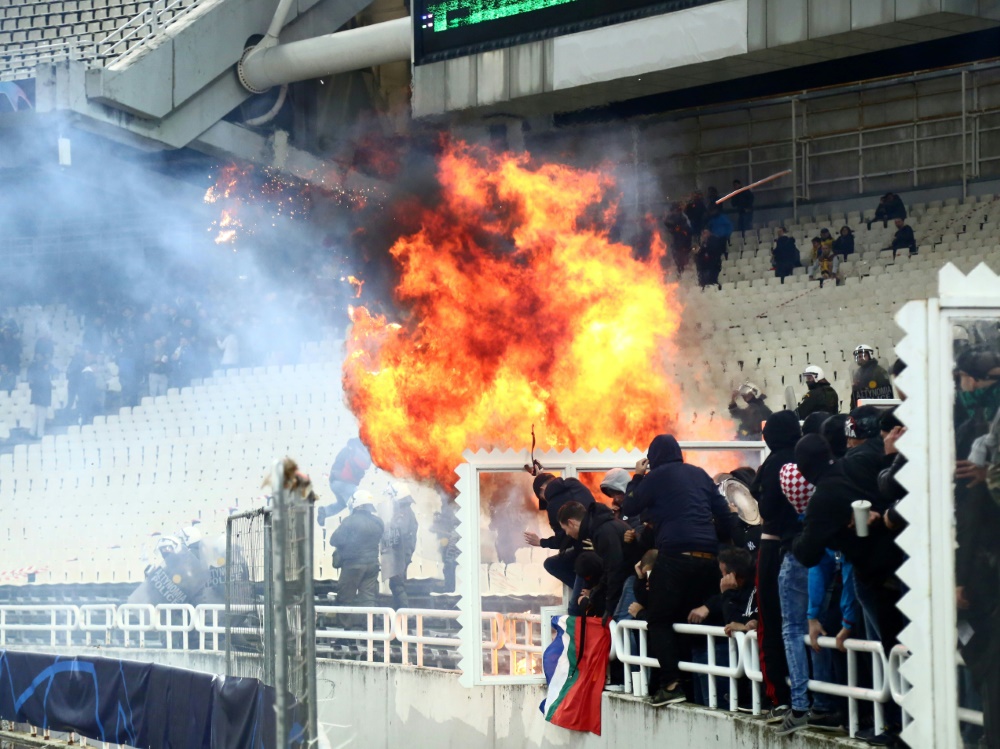 Bereits vor dem Spiel kam es in Athen zu gefährlichen Szenen