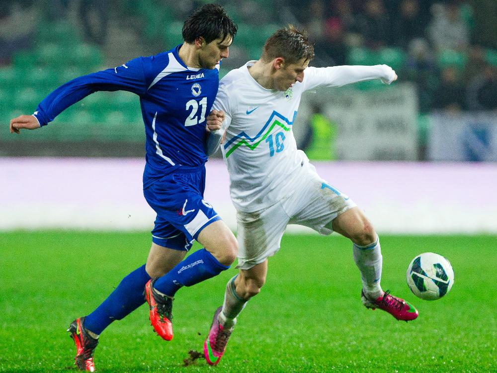 Zukanovic (l.) wurde aus Bosniens WM-Kader gestrichen
