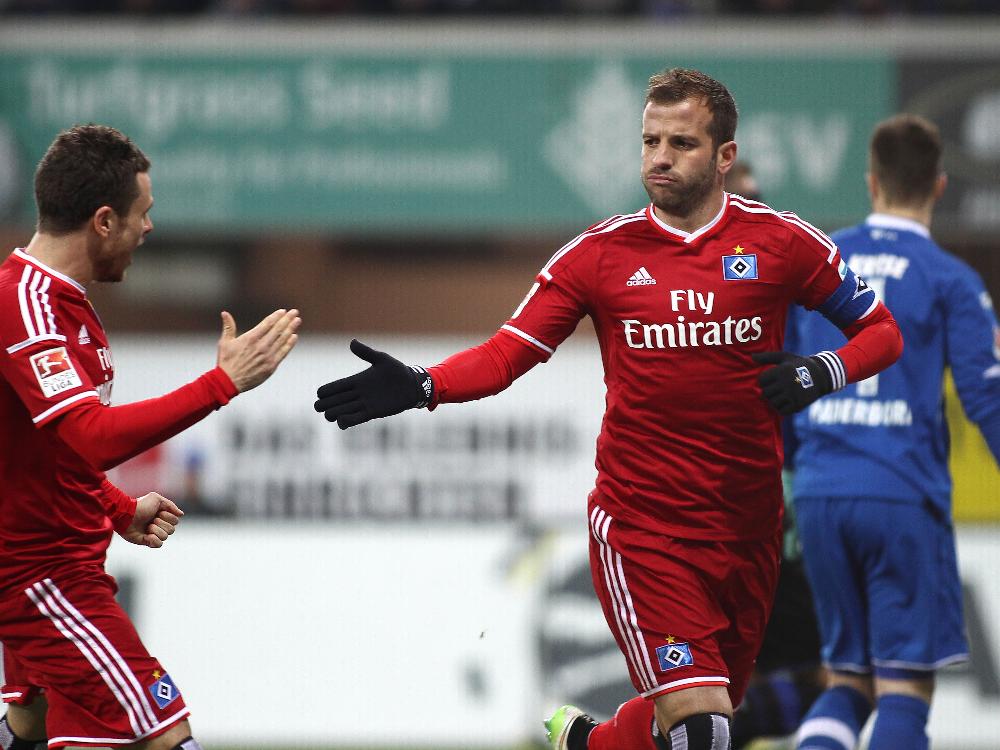 Van der Vaart brachte den HSV auf die Siegerstraße