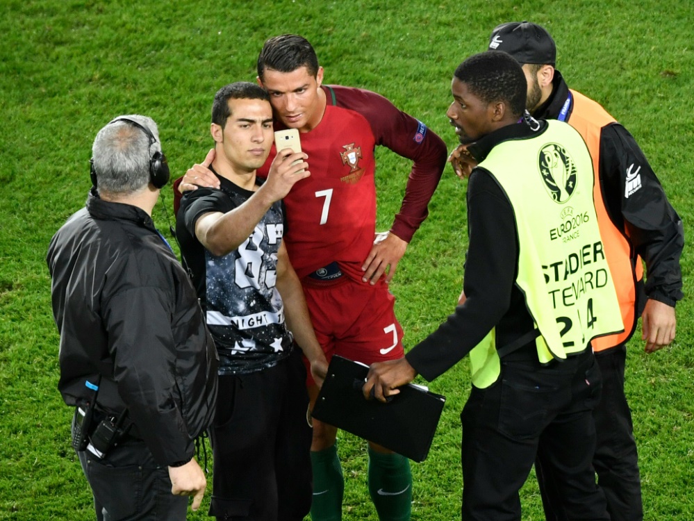 Cristiano Ronaldo hatte noch Zeit für ein Selfie