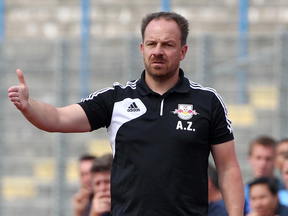 RB Leipzig Trainer Alexander Zorniger ist nicht zufrieden mit seinem Team