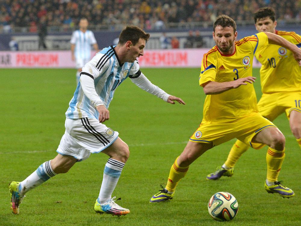 Messi konnte in Rumänien nicht überzeugen Messi konnte in Rumänien nicht überzeugen