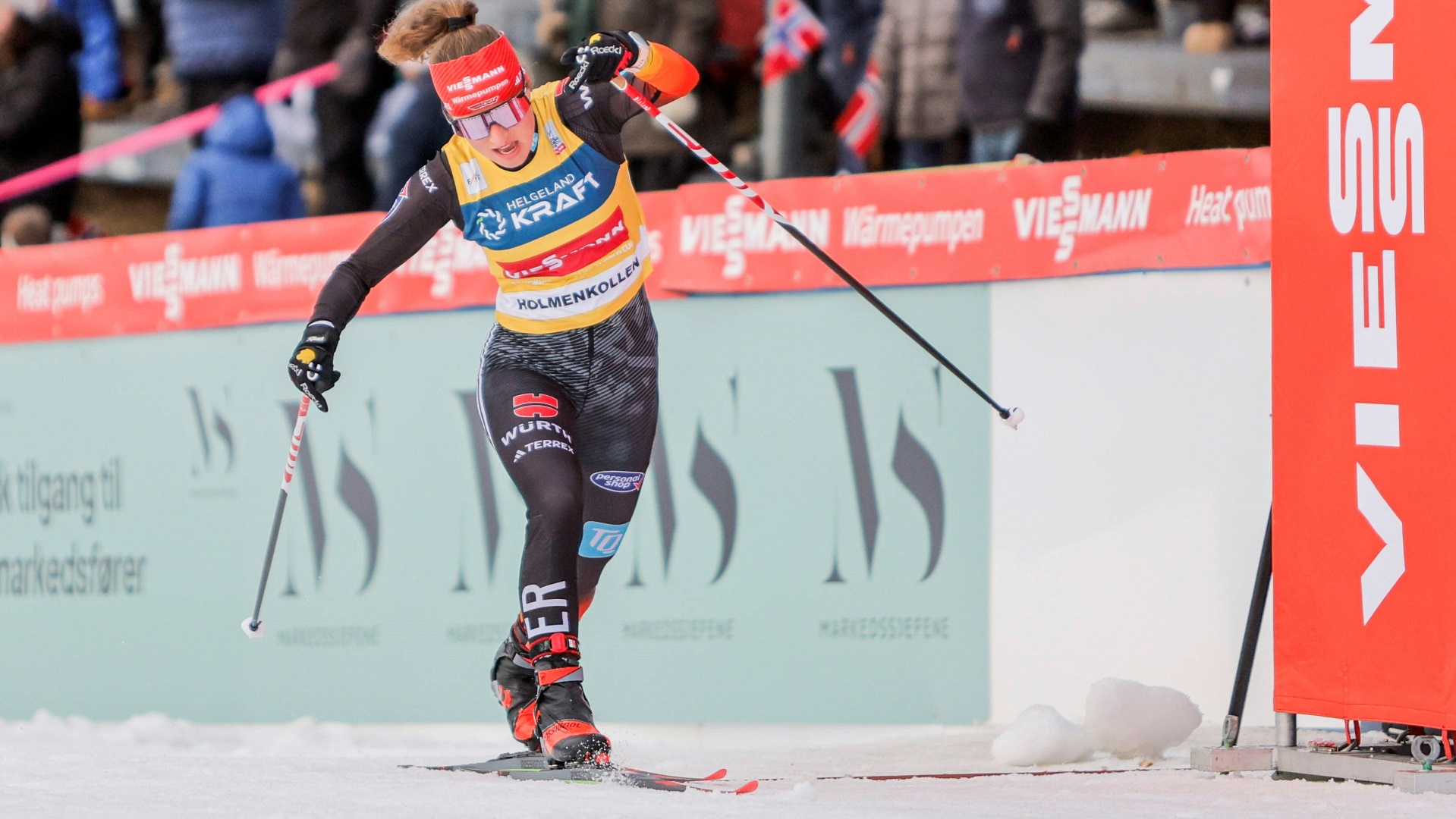 Glück in Gelb: Nathalie Armbruster