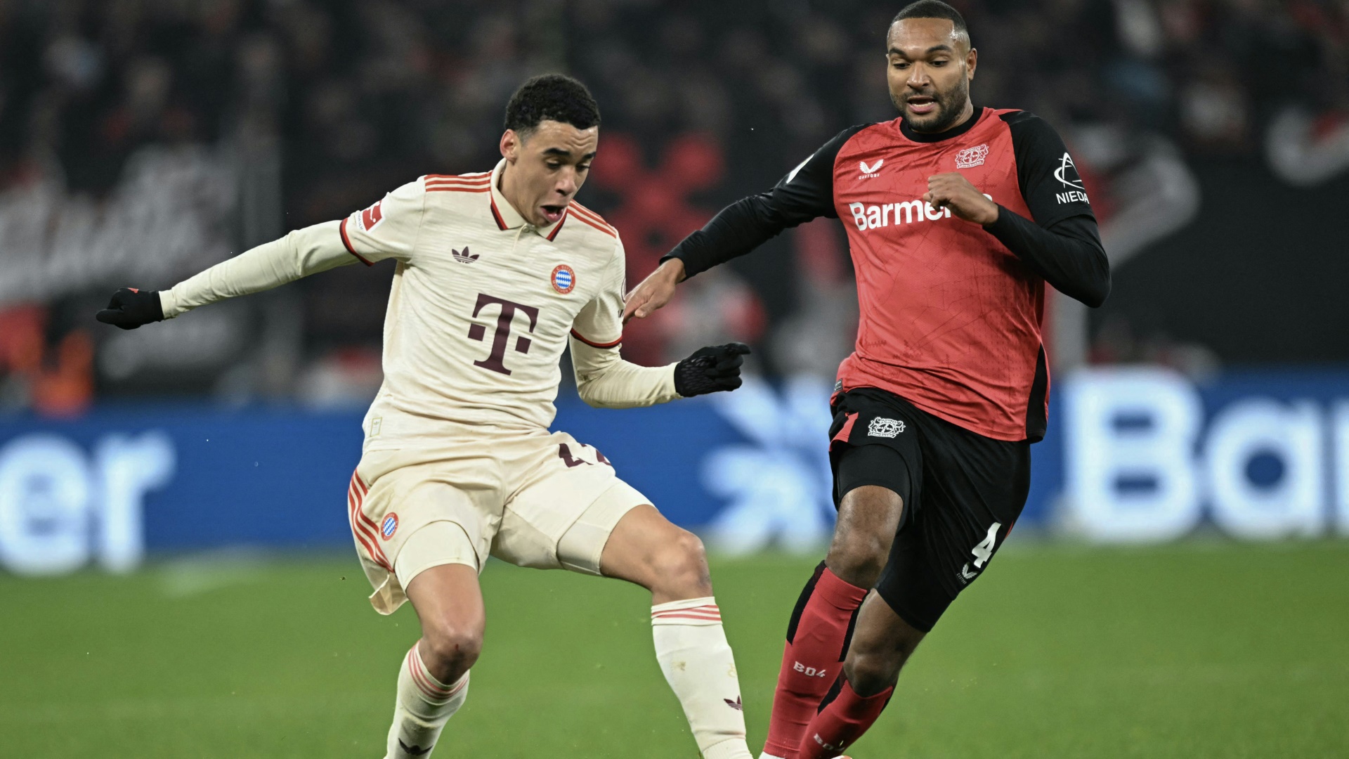 Zuletzt in der Bundesliga: Musiala (l.) und Tah Zuletzt in der Bundesliga: Musiala (l.) und Tah