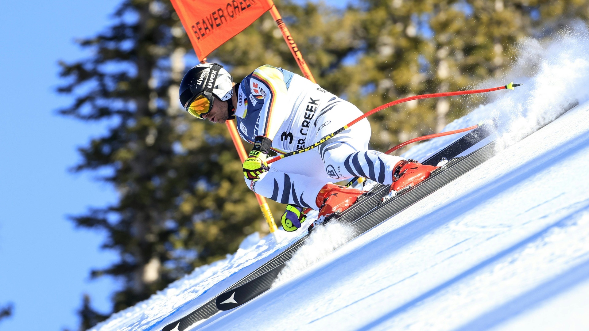Ski-Ass Andreas Sander zeigt sich beim Training in Beaver Creek in starker Form