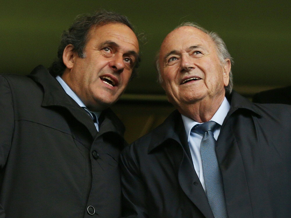 Zur WM 2018 eingeladen: Michel Platini und Sepp Blatter