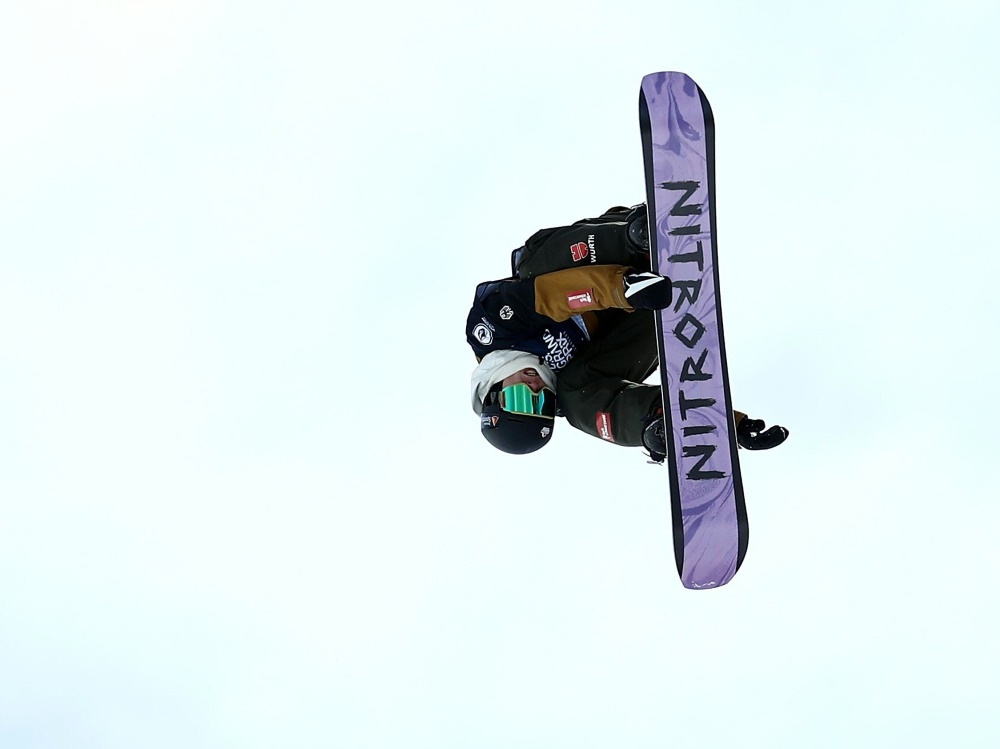 Pause für den Snowboarder Andre Höflich Pause für den Snowboarder Andre Höflich