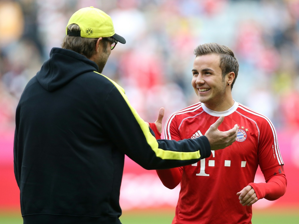 Bei Aufstieg: Klopp und Götze bei Leipzig ein Thema Bei Aufstieg: Klopp und Götze bei Leipzig ein Thema