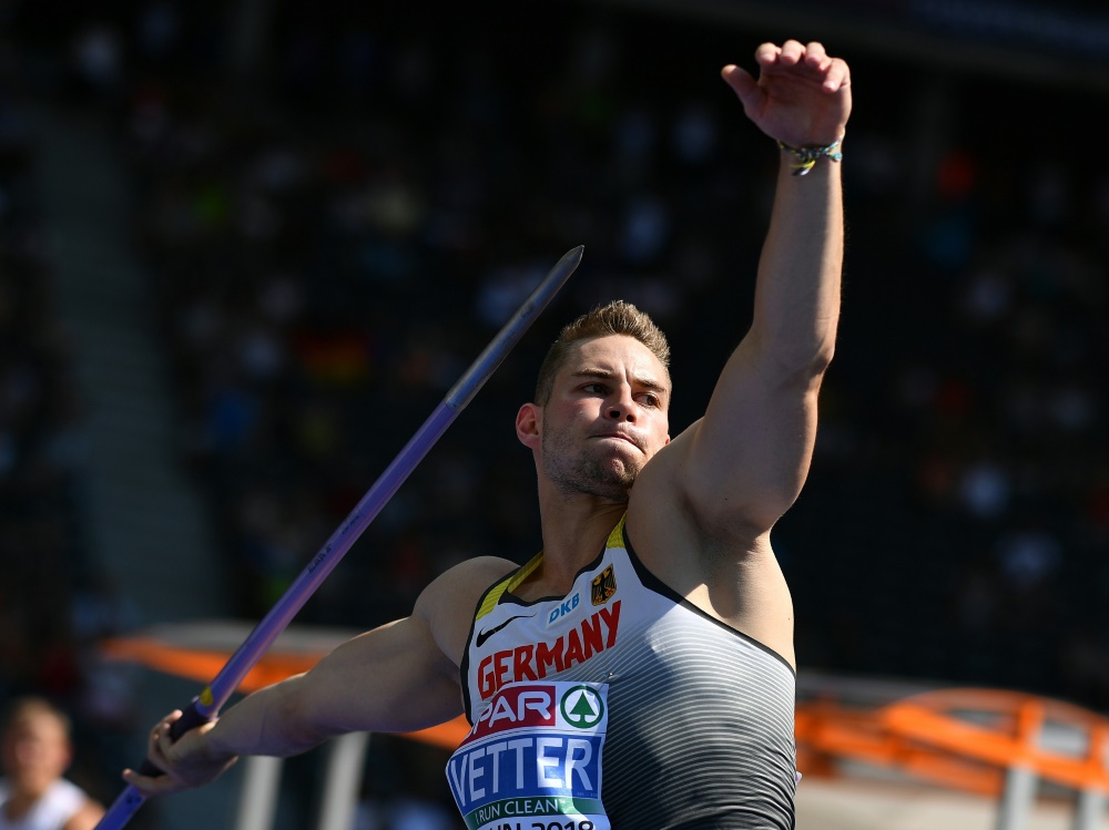 Speerwurf-Weltmeister Johannes Vetter tritt in Berlin an Speerwurf-Weltmeister Johannes Vetter tritt in Berlin an