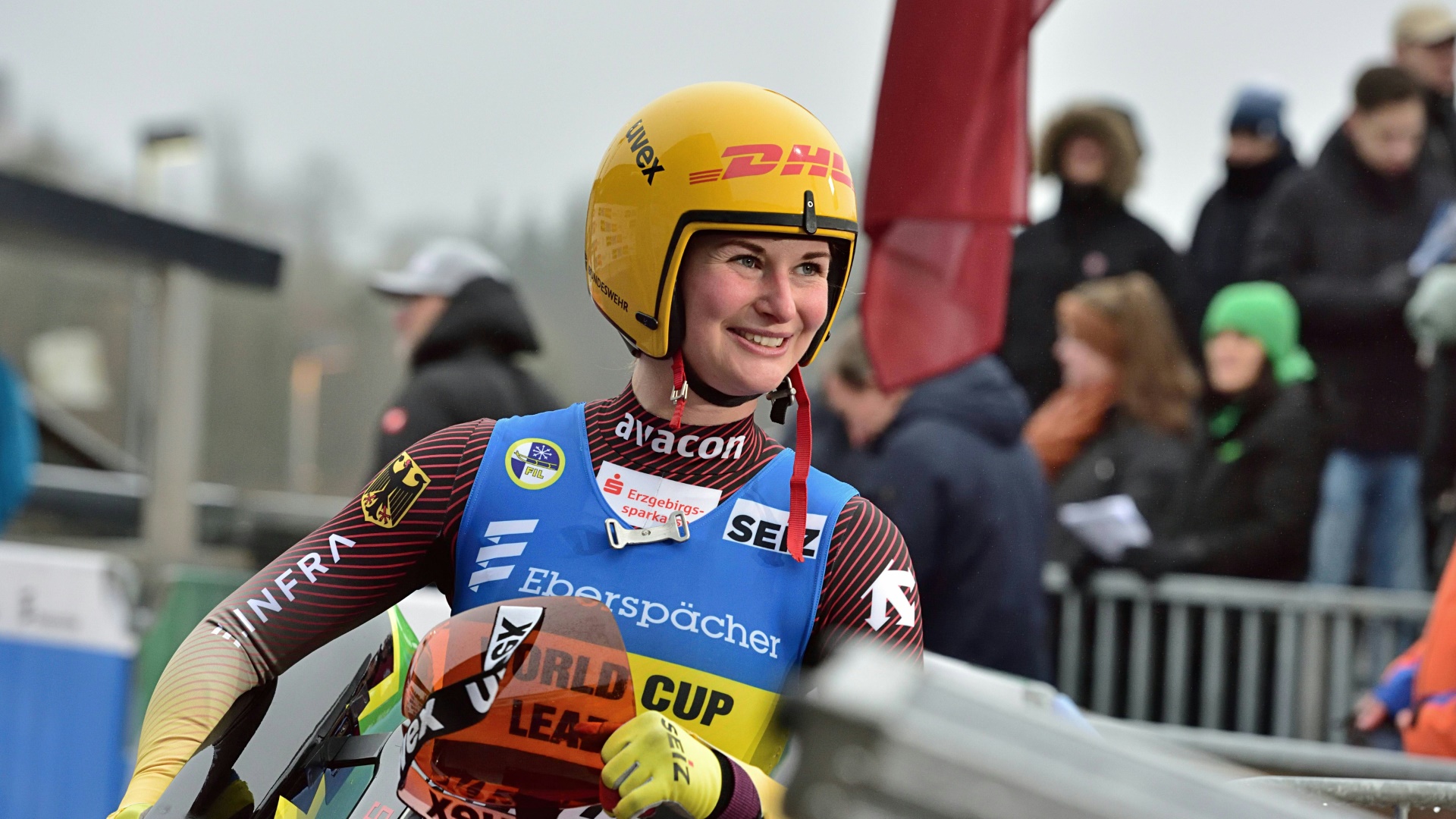 Julia Taubitz hat sich EM-Silber im Rodel-Einer gesichert