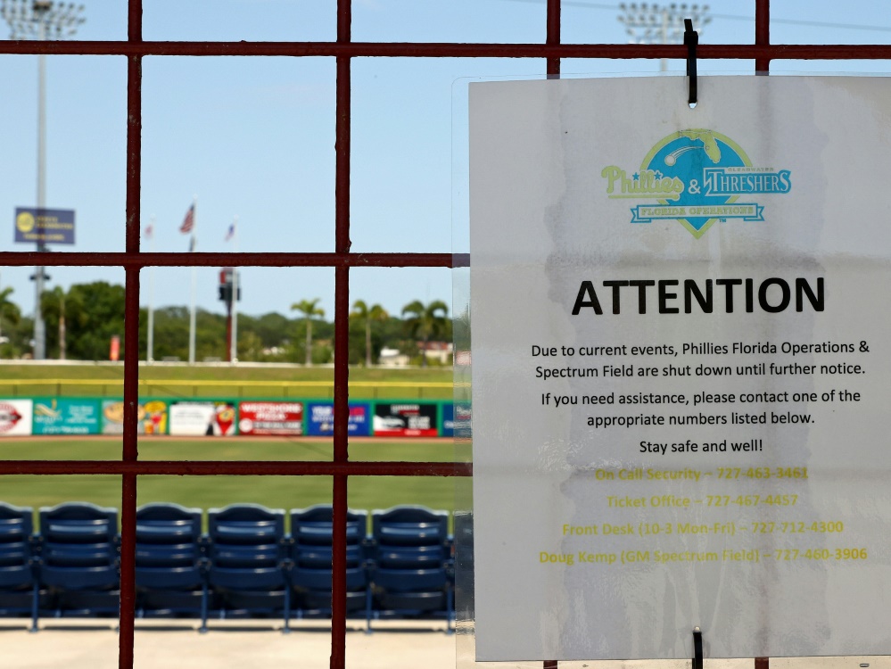 Vorerst kein Training mehr bei den Philadelphia Phillies Vorerst kein Training mehr bei den Philadelphia Phillies
