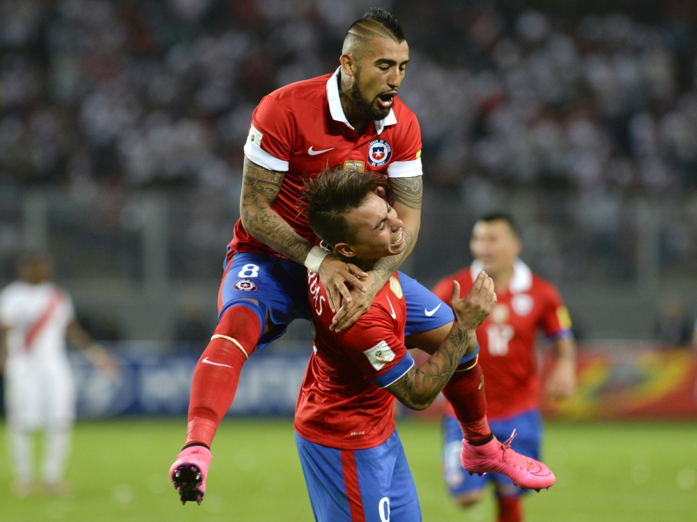 Für Chiles Nationalteam nominiert: Vargas und Vidal