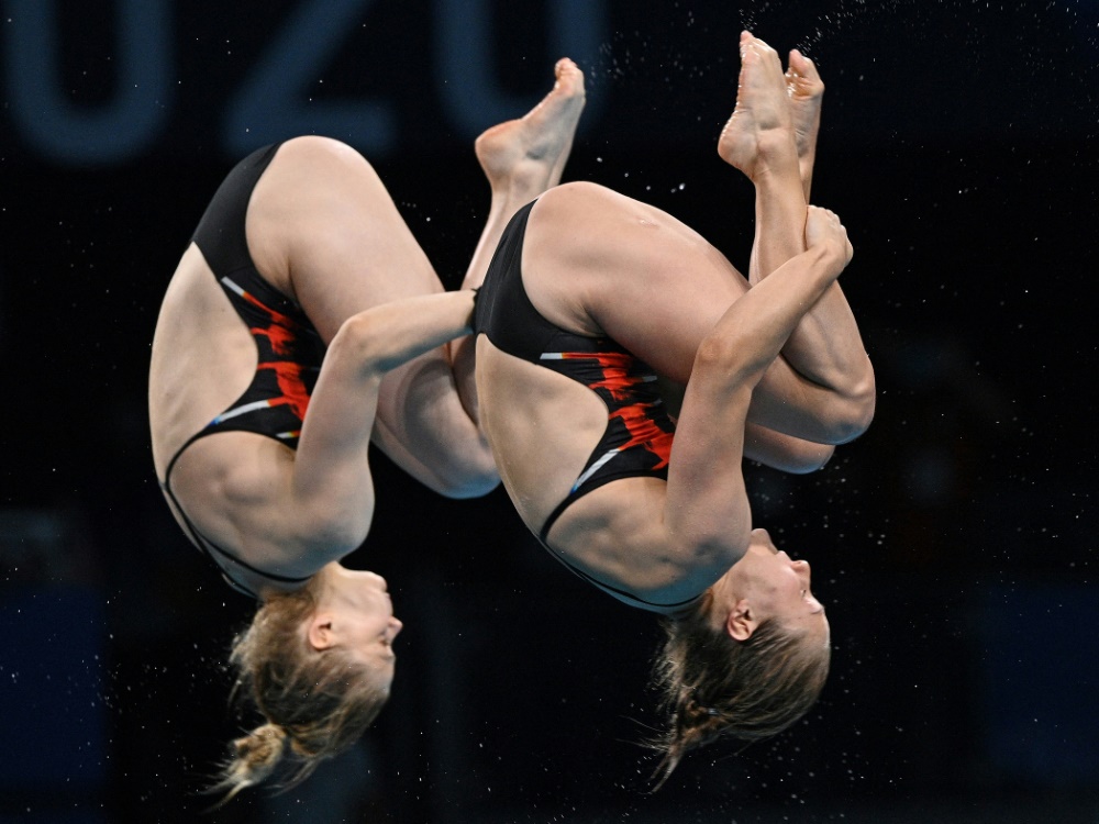 Christina Wassen (r.) und Schwester Elena nur auf Rang 5