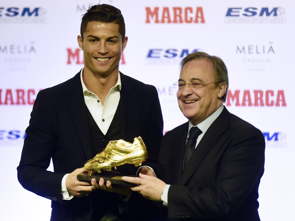 Ronaldo nimmt Goldenen Schuh entgegen