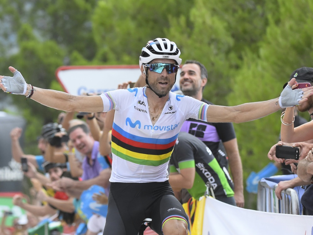 Alejandro Valverde gewinnt die siebte Etappe der Vuelta Alejandro Valverde gewinnt die siebte Etappe der Vuelta