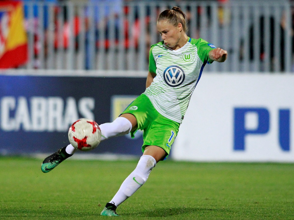 Ewa Pajor erzielt den Ausgleich für Wolfsburg