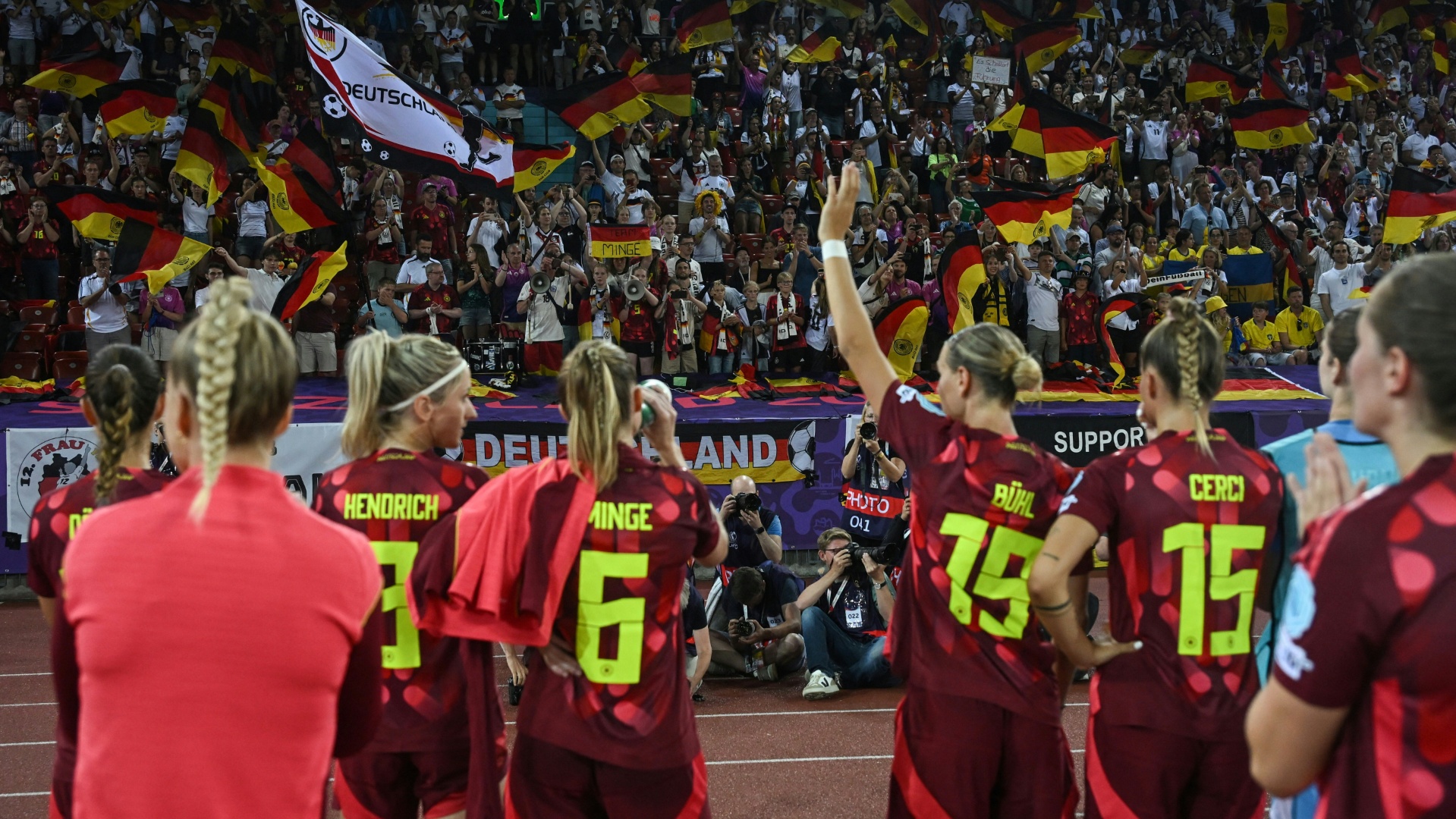 Die Fans bauten das deutsche Team auf Die Fans bauten das deutsche Team auf