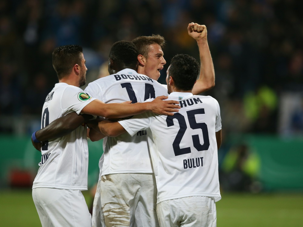 Bochum jubelt über das 1:0 gegen Kaiserslautern