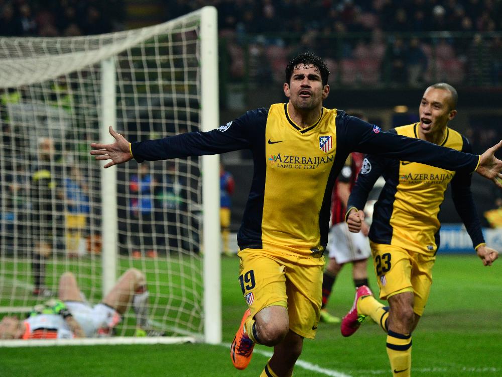 Atlético Madrid siegt dank Diego Costa in Mailand Atlético Madrid siegt dank Diego Costa in Mailand