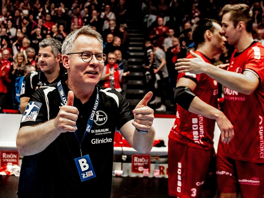 Freude bei Gudmundsson - Melsungen in European League Freude bei Gudmundsson - Melsungen in European League