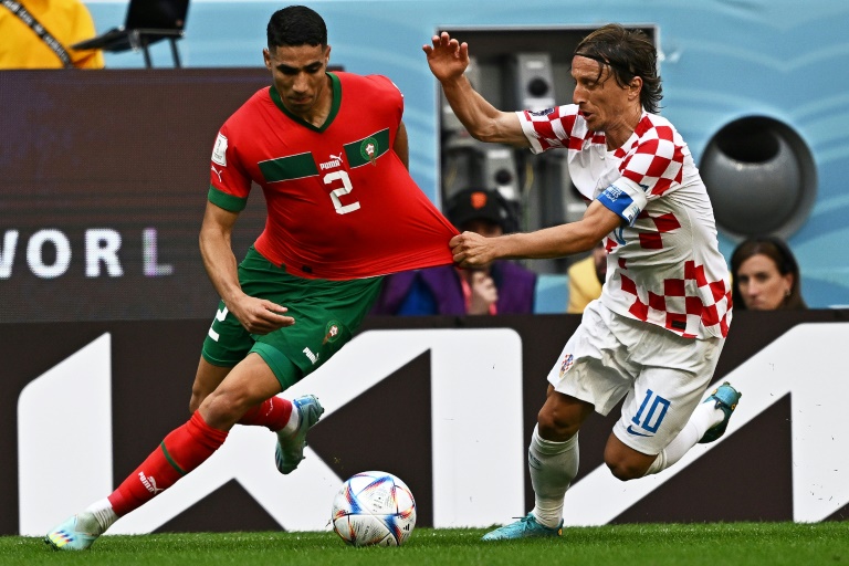 Luka Modric's Croatia were frustrated by Achraf Hakimi and Morocco in their opening game at the World Cup