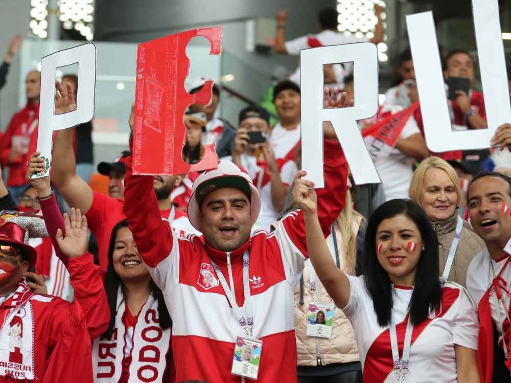 Die peruanischen WM-Fans waren ein Stimmungsgarant