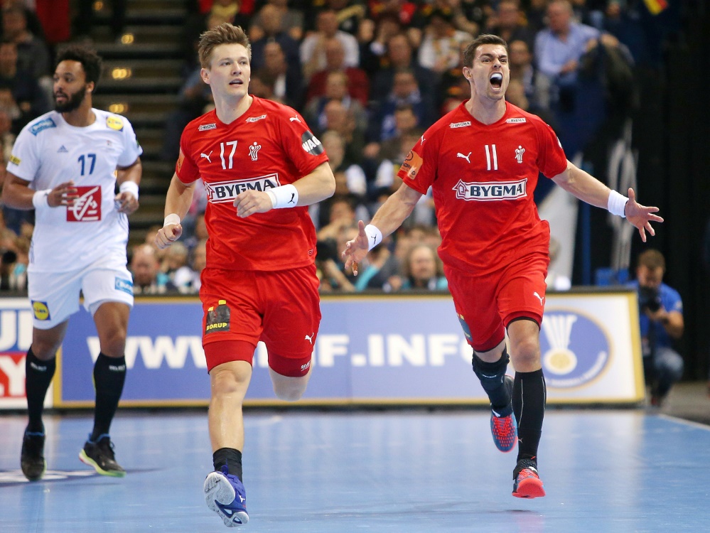 Lasse Svan (l.) und Rasmus Lauge sind angeschlagen Lasse Svan (l.) und Rasmus Lauge sind angeschlagen