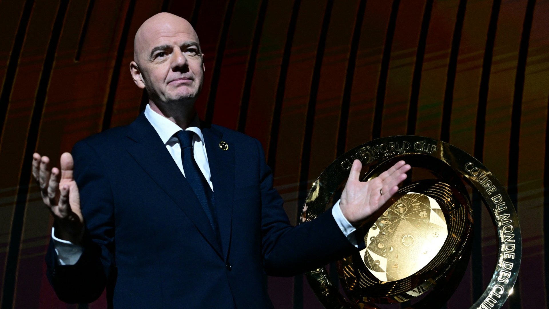 Infantino bei der Auslosung des Turniers Infantino bei der Auslosung des Turniers