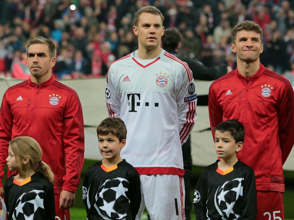 Unter anderem nominiert (von links): Philipp Lahm, Manuel Neuer und Thomas Müller
