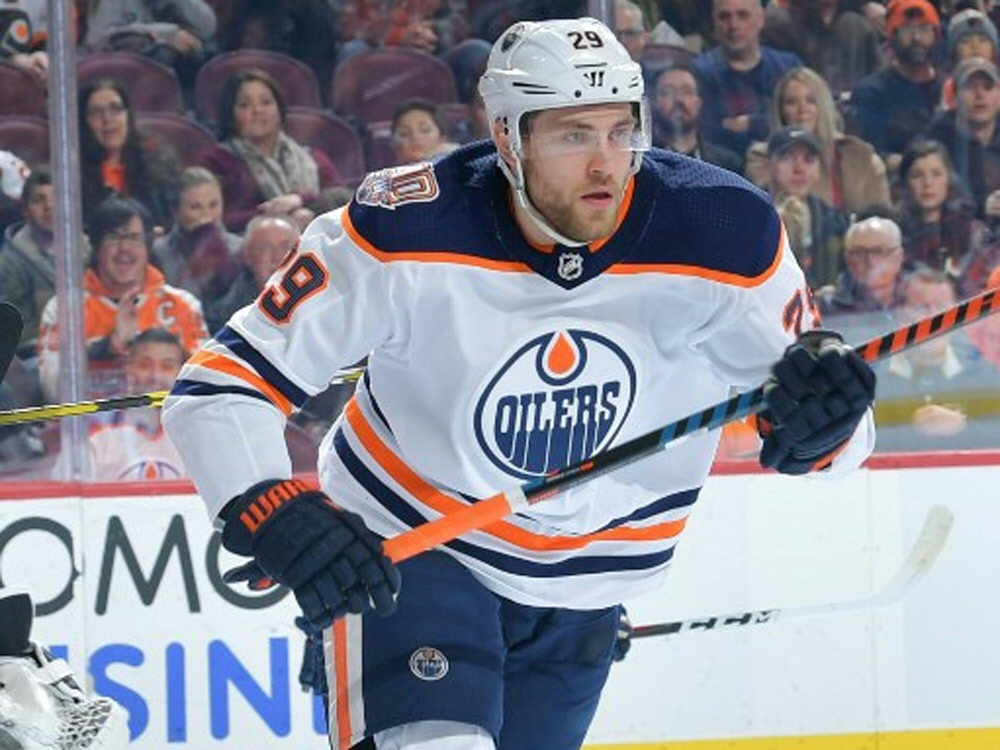 Leon Draisaitl war an drei Toren der Oilers beteiligt Leon Draisaitl war an drei Toren der Oilers beteiligt