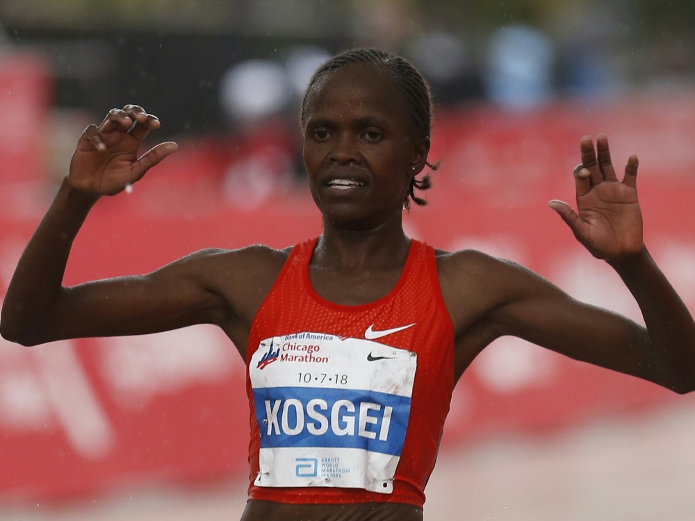 Verteidigte ihren Titel in Chicago: Brigid Kosgei Verteidigte ihren Titel in Chicago: Brigid Kosgei