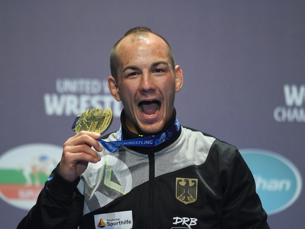 Ringer-Weltmeister Stäbler hört nach Olympia auf.