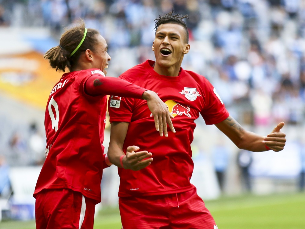 Davie Selke (r.) traf gegen Nürnberg doppelt Davie Selke (r.) traf gegen Nürnberg doppelt