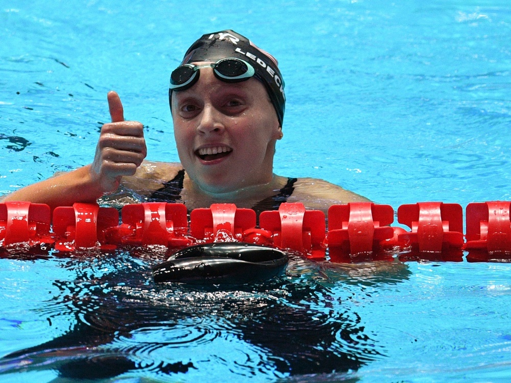 Katie Ledecky zählt zu den Testpersonen der Online-Tests Katie Ledecky zählt zu den Testpersonen der Online-Tests