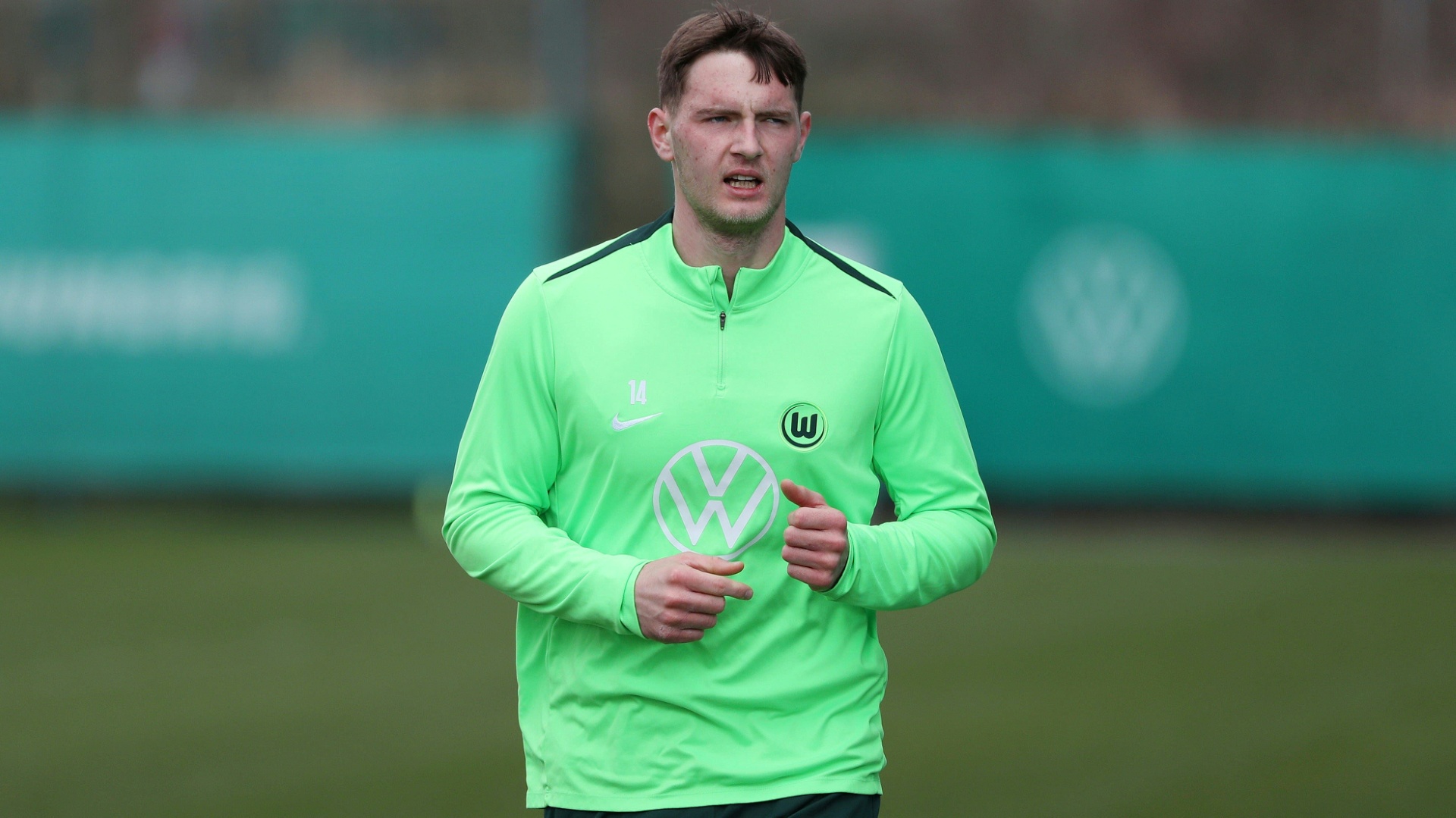 Bialek noch im Training der Wolfsburger Bialek noch im Training der Wolfsburger
