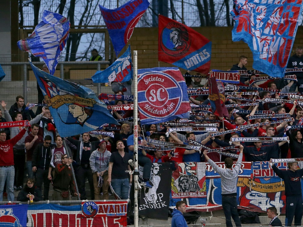 Heidenheim verteilt Stadionverbote an 13 Fans